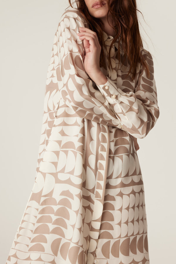 Dune Dress - Half Moon Print-Dresses-Cable Melbourne
