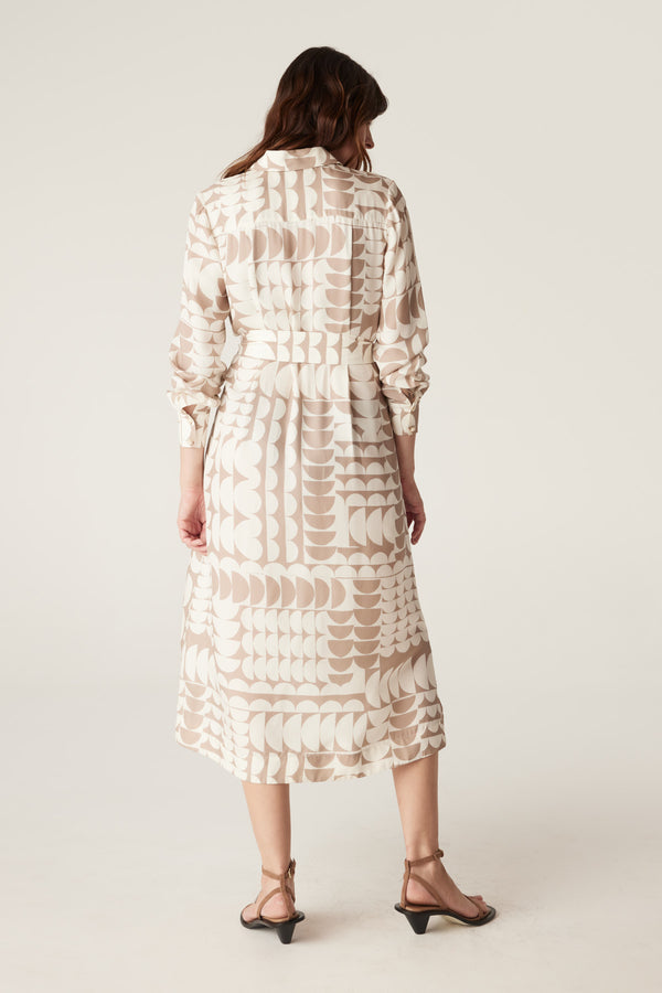 Dune Dress - Half Moon Print-Dresses-Cable Melbourne