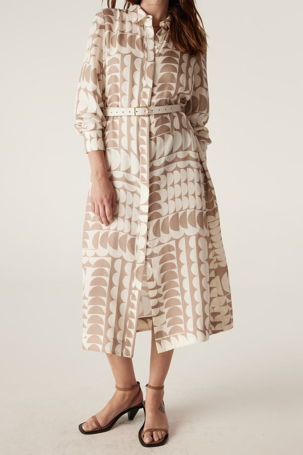 Dune Dress - Half Moon Print-Dresses-Cable Melbourne
