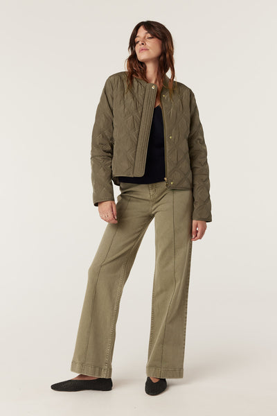 Martina Puffer Khaki – Cable Melbourne