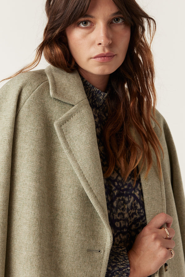 Bradley Coat - Pistachio Green-Coats-Cable Melbourne