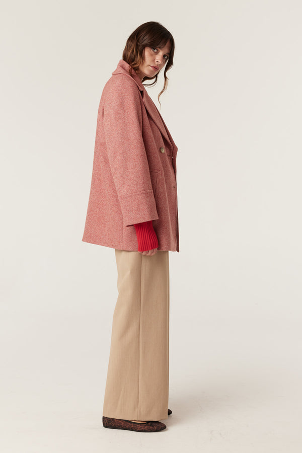 Brenan Coat - Red Twill-Coats-Cable Melbourne