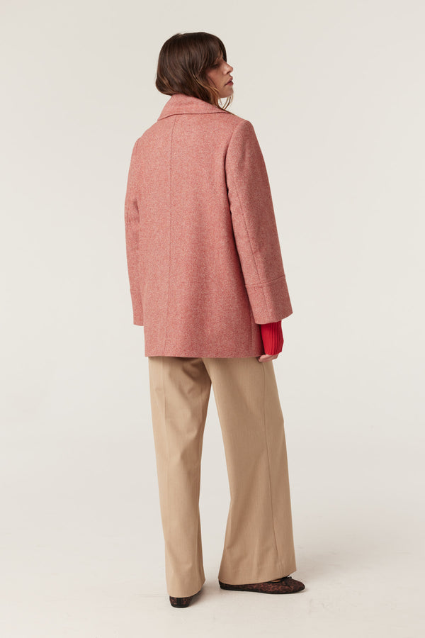 Brenan Coat - Red Twill-Coats-Cable Melbourne