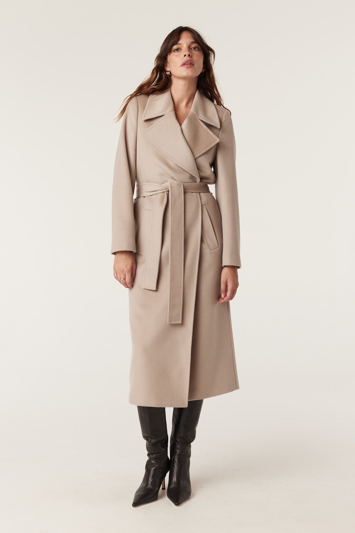 Evans Wool Coat - Pebble