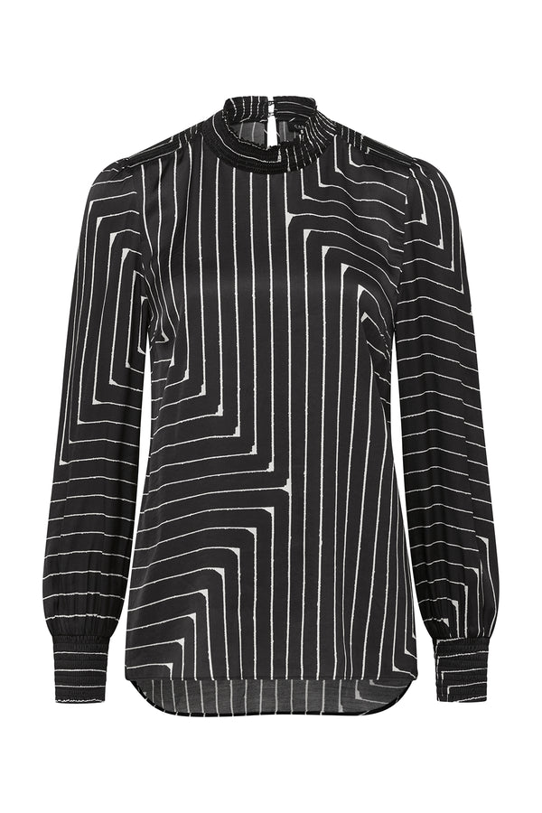 Imogen Blouse - Linear Print-Tops-Cable Melbourne