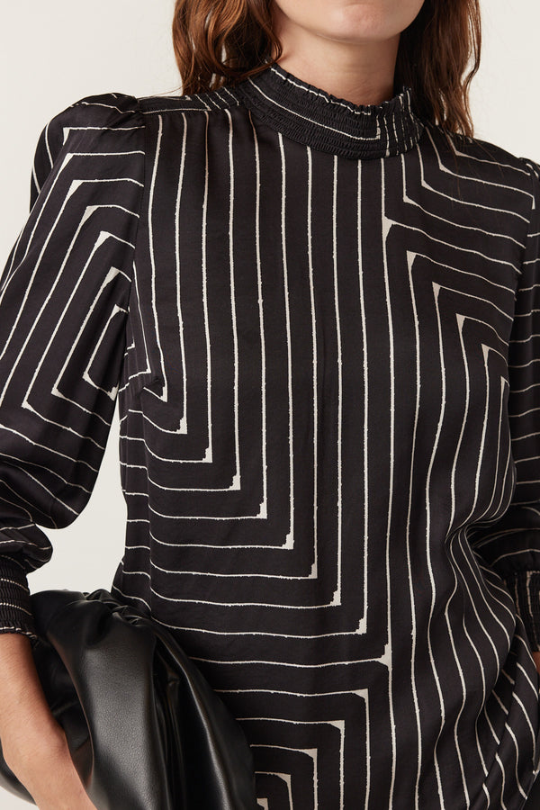 Imogen Blouse - Linear Print-Tops-Cable Melbourne