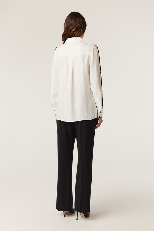 Ivory Blouse - White-Tops-Cable Melbourne
