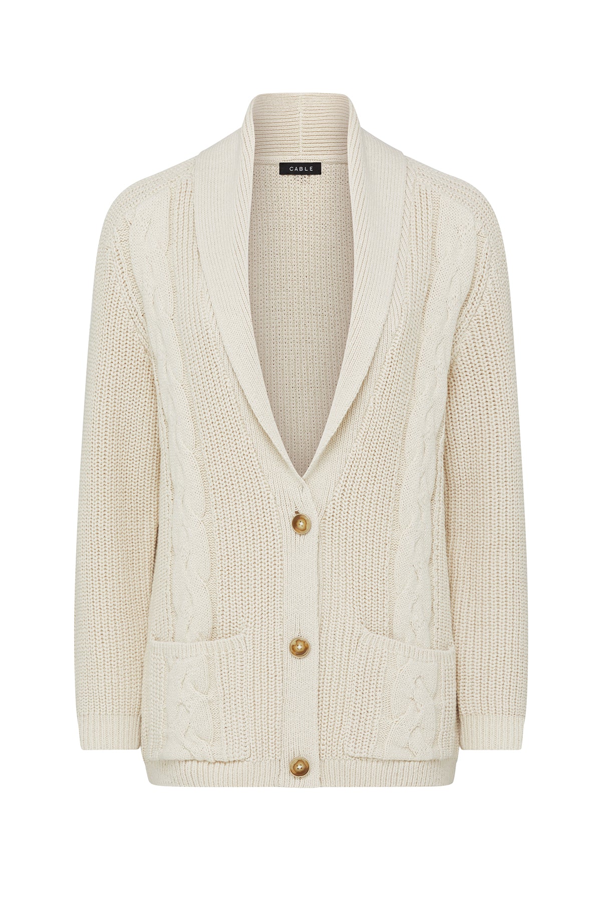 Grandpa Cable Cardigan - Oatmeal – Cable Melbourne