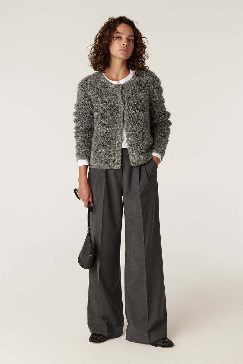 Teddy Knit Cardigan - Ash Grey – Cable Melbourne