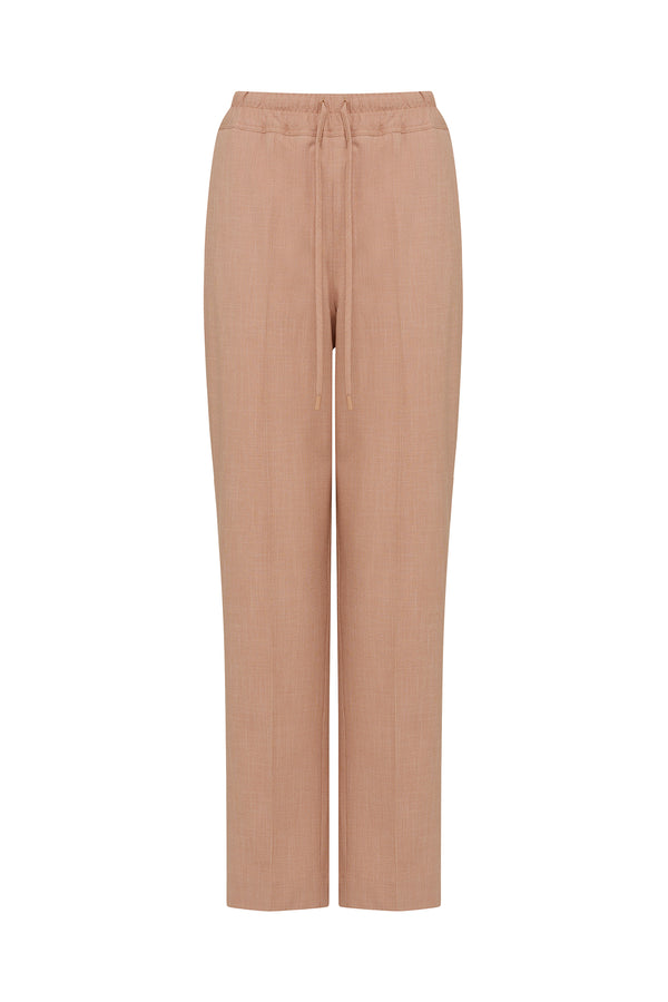 Clay Owen Pant with elasticated drawcord waist, regular fit, and tapered leg.