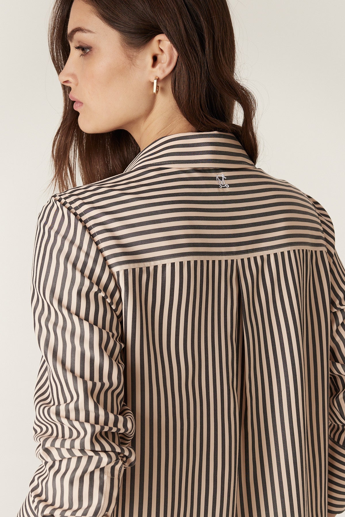 Jamie Stripe Shirt - Khaki Stripe – Cable Melbourne