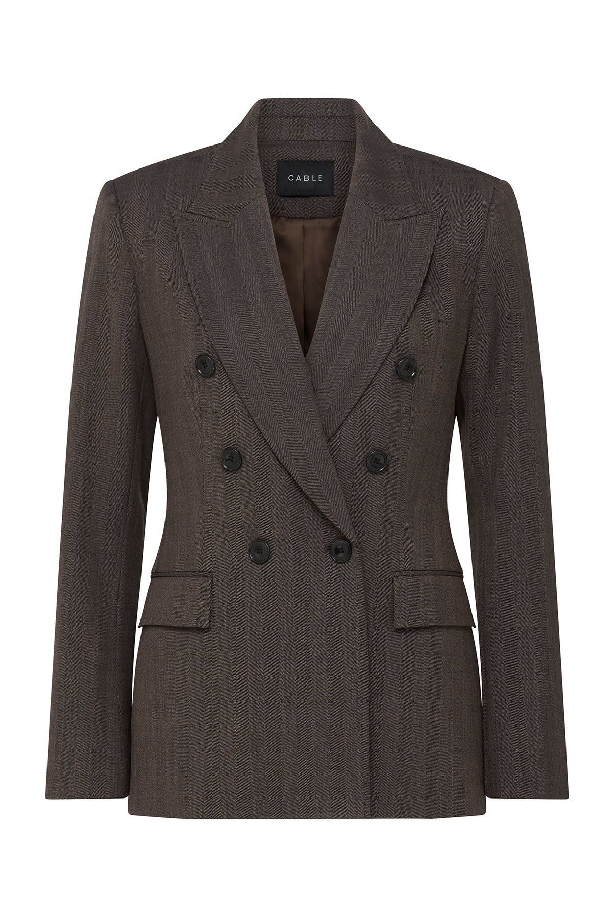 Fletcher Wool Blazer - Mocha – Cable Melbourne