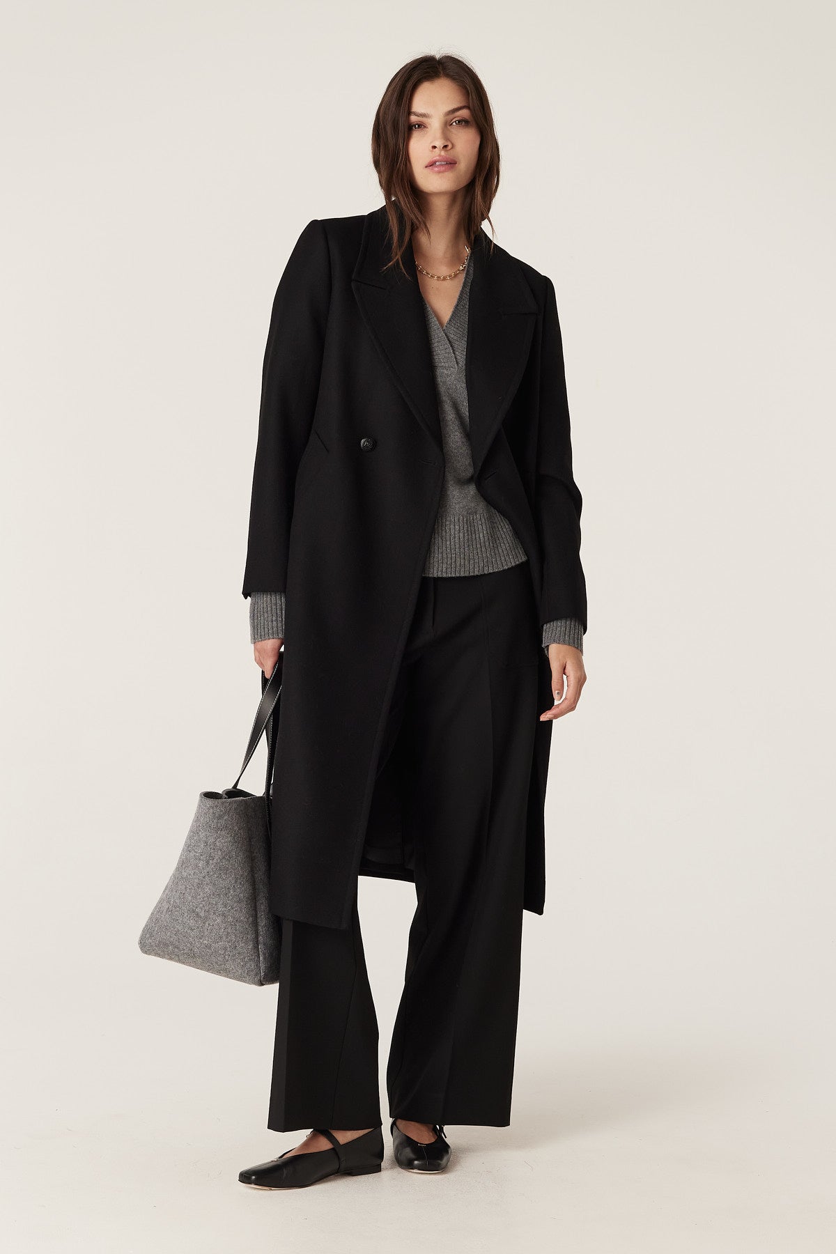 Montgomery Wool Coat - Black – Cable Melbourne