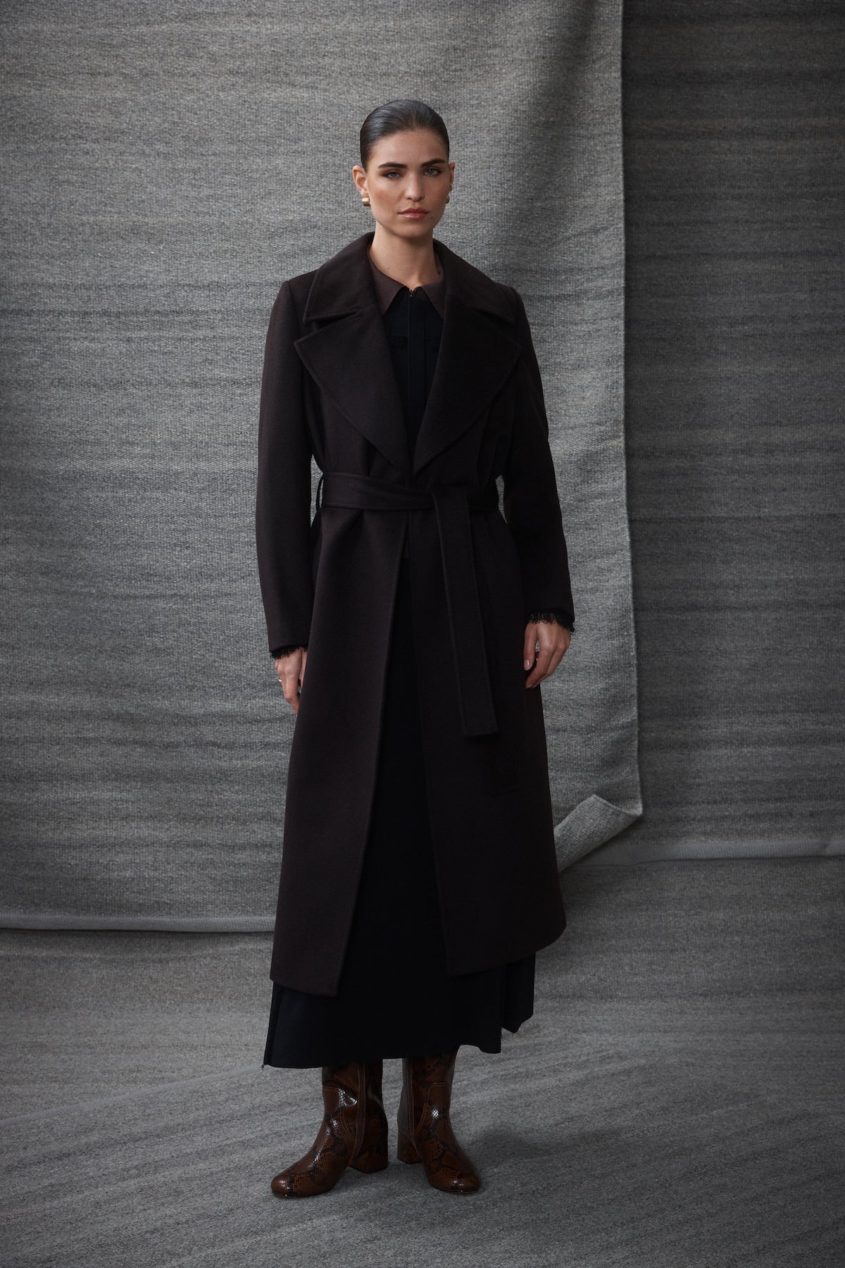 Evans Wool Coat - Espresso – Cable Melbourne