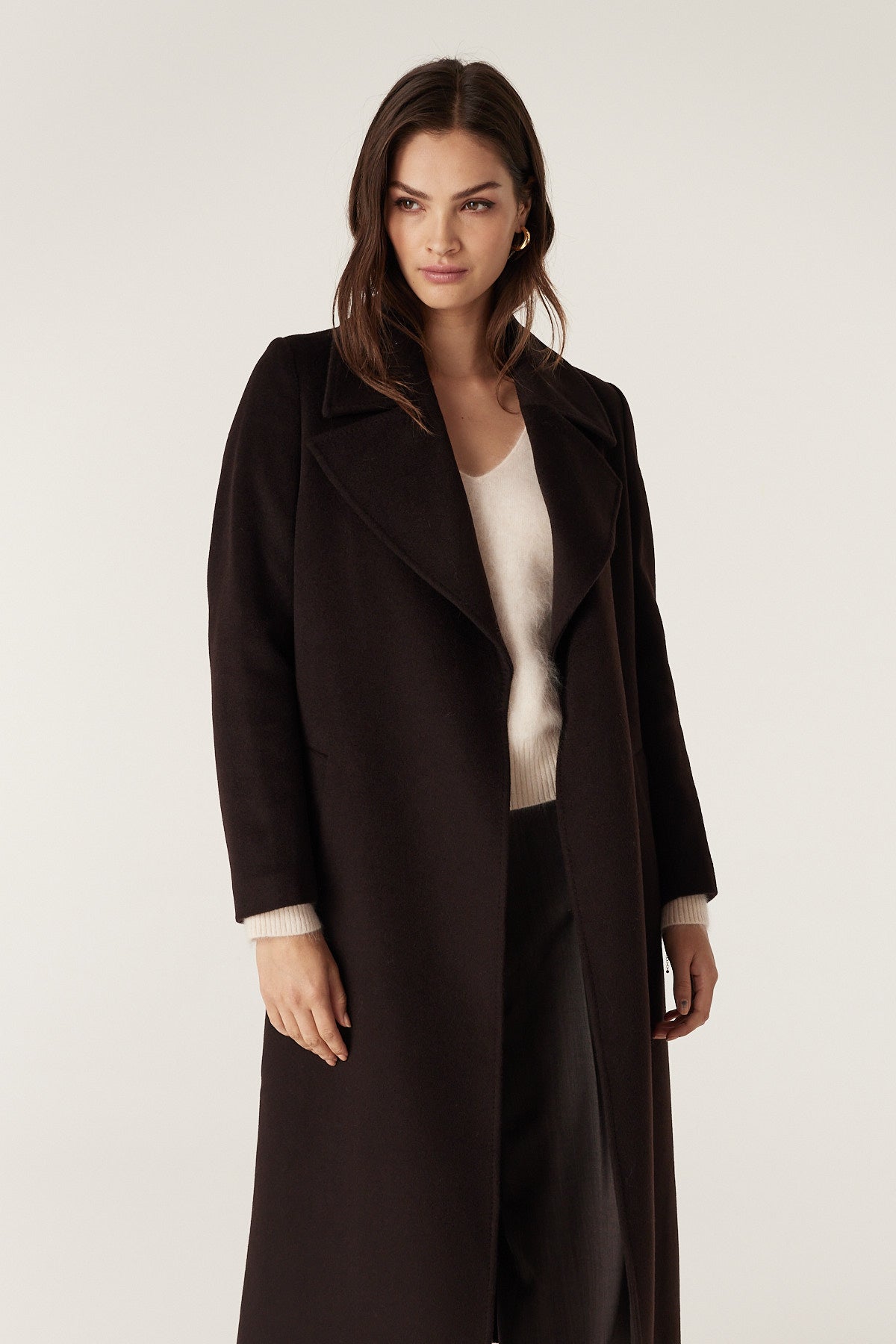 Evans Wool Coat - Espresso – Cable Melbourne