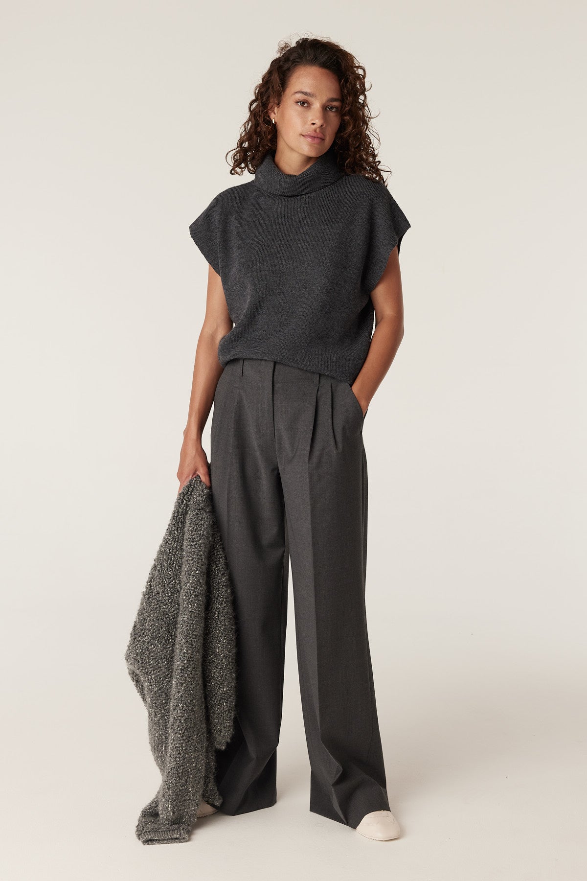 Brushed Cashwool Turtle Jumper - Shiraz – Cable Melbourne