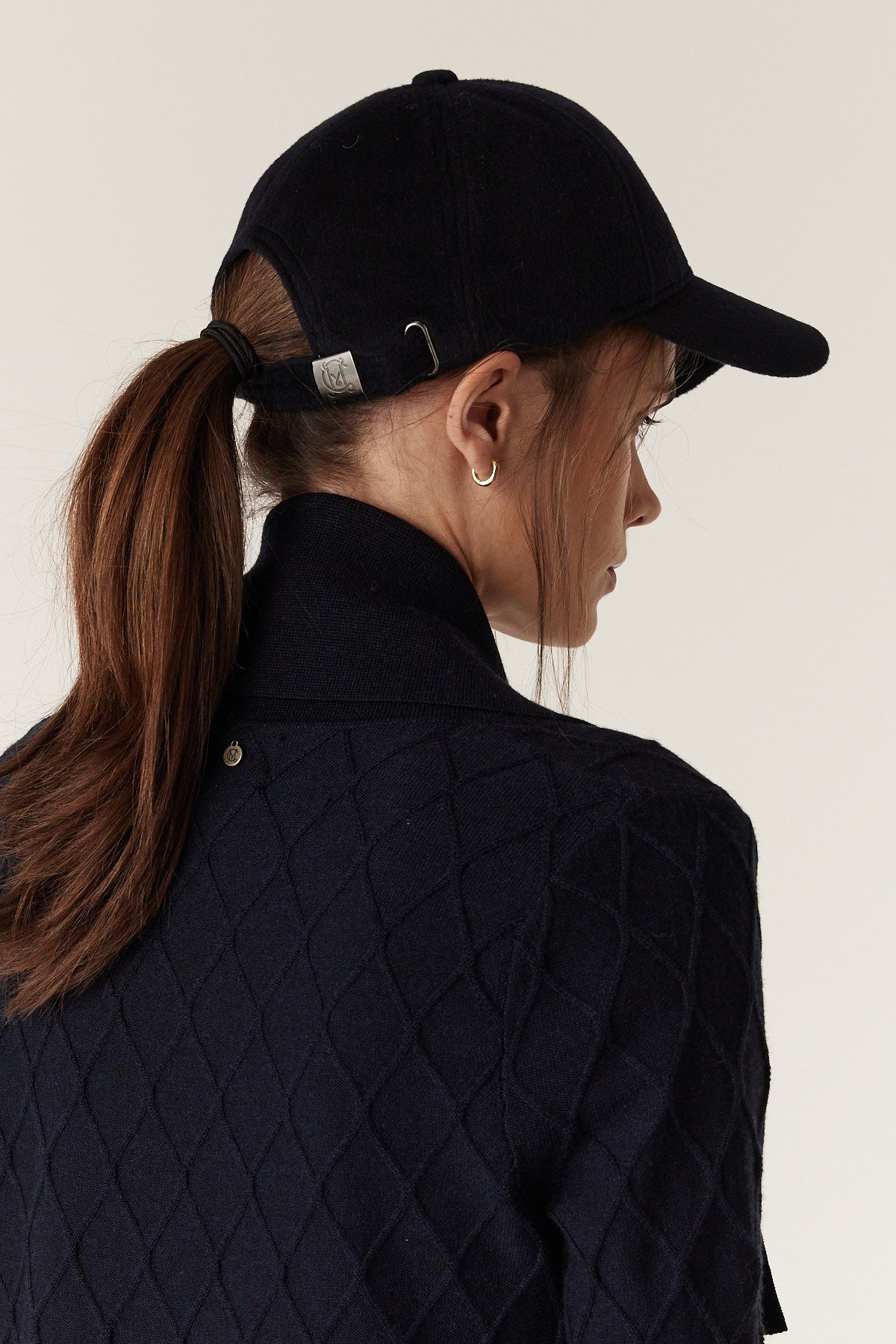 Wool Cashmere Cap - Navy – Cable Melbourne