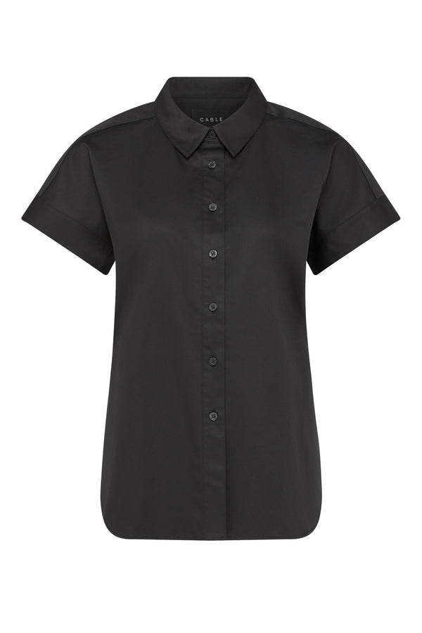 Pima Cotton Shirt - Black
