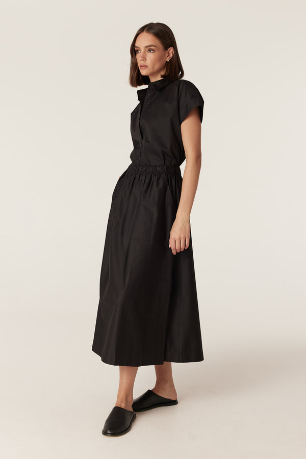 Pima Cotton Shirt - Black