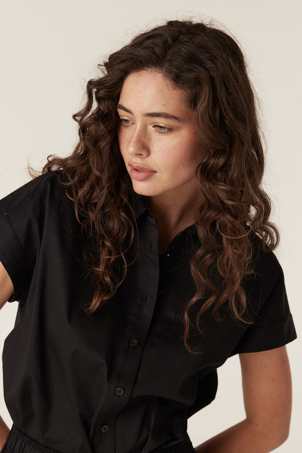 Pima Cotton Shirt - Black