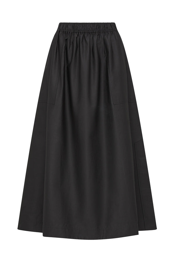 Pima Cotton Skirt - Black