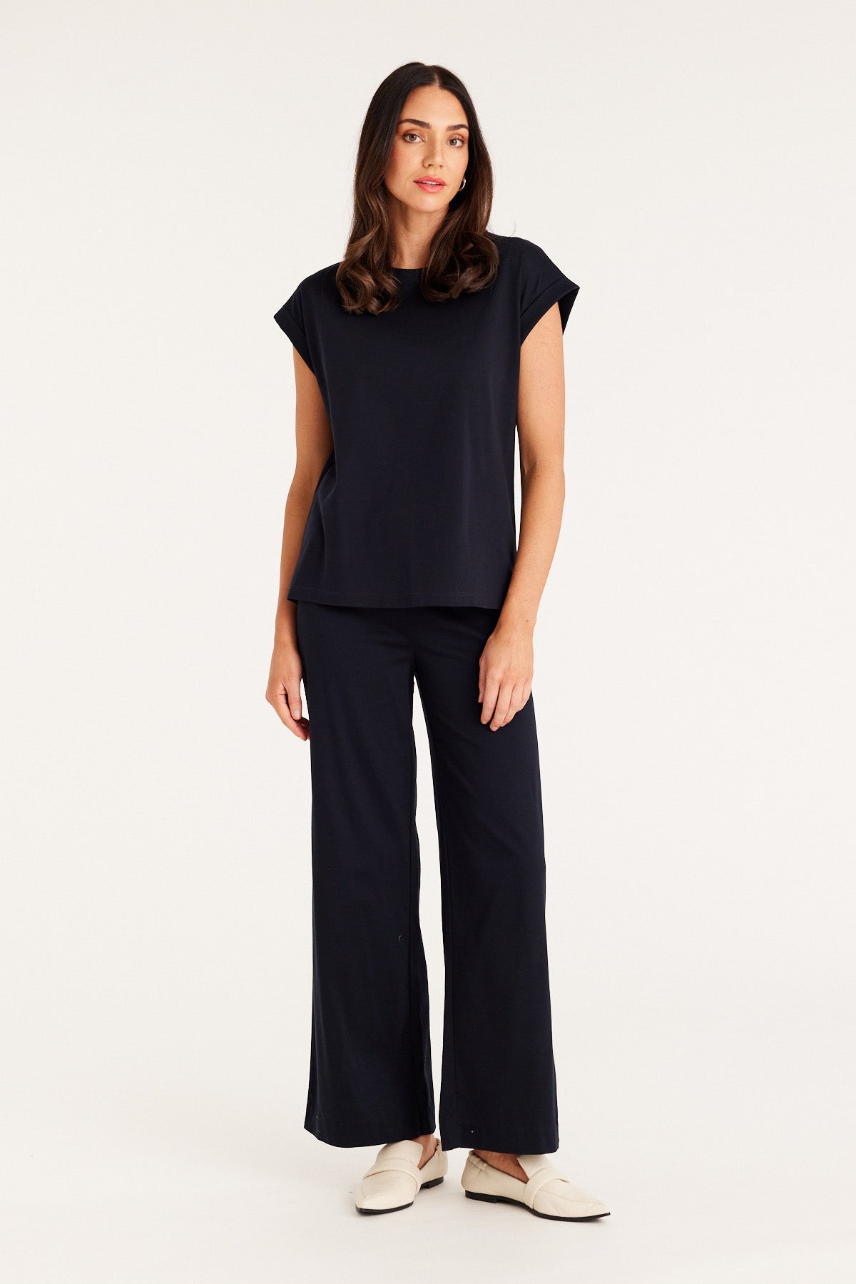 Spring Ponti Tee - Navy