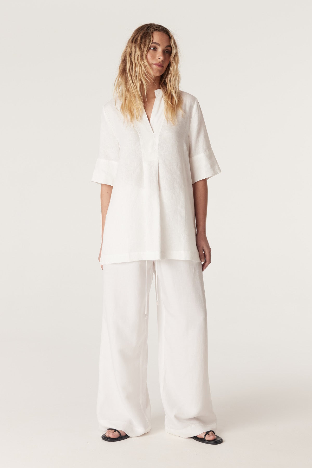 Hayward Linen Blouse - White