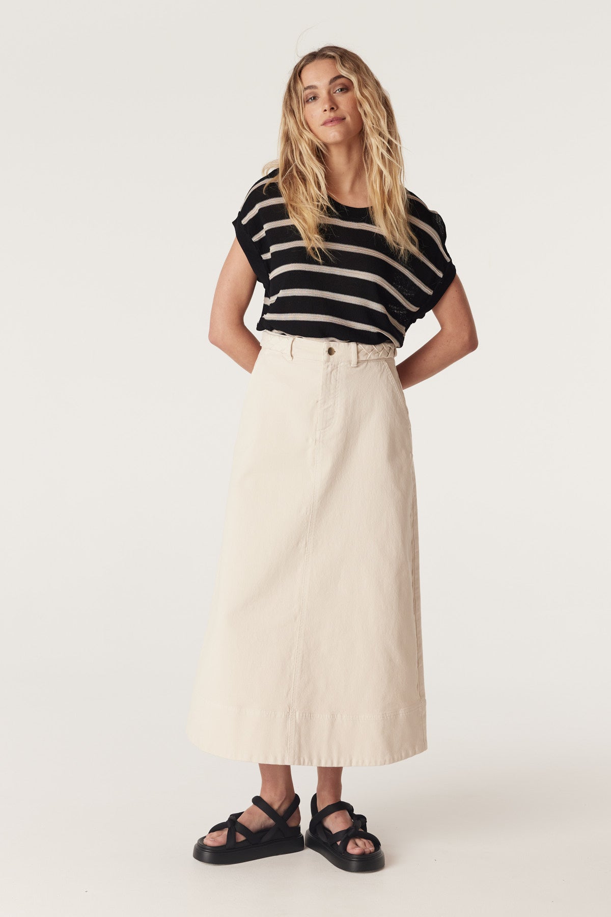 Samba Drill Skirt - Ecru – Cable Melbourne