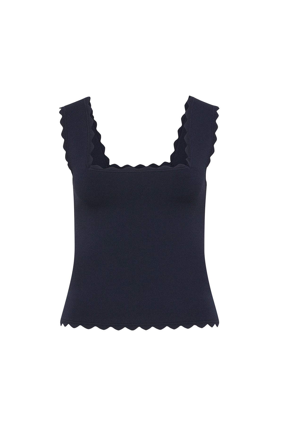 トップス Ron Herman Scallop Coller Sleeveless Top V Neck Collared Sleeveless Top - Buy Fashion Wholesale in The UK