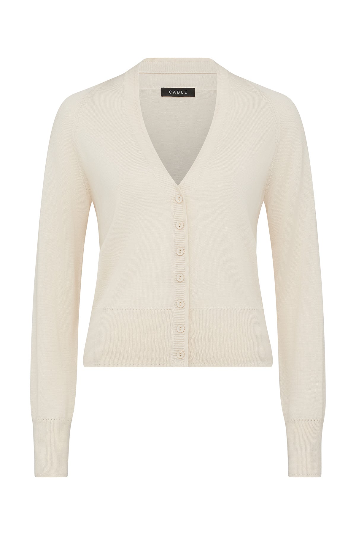 Silk Tencel Cardigan - Ecru – Cable Melbourne