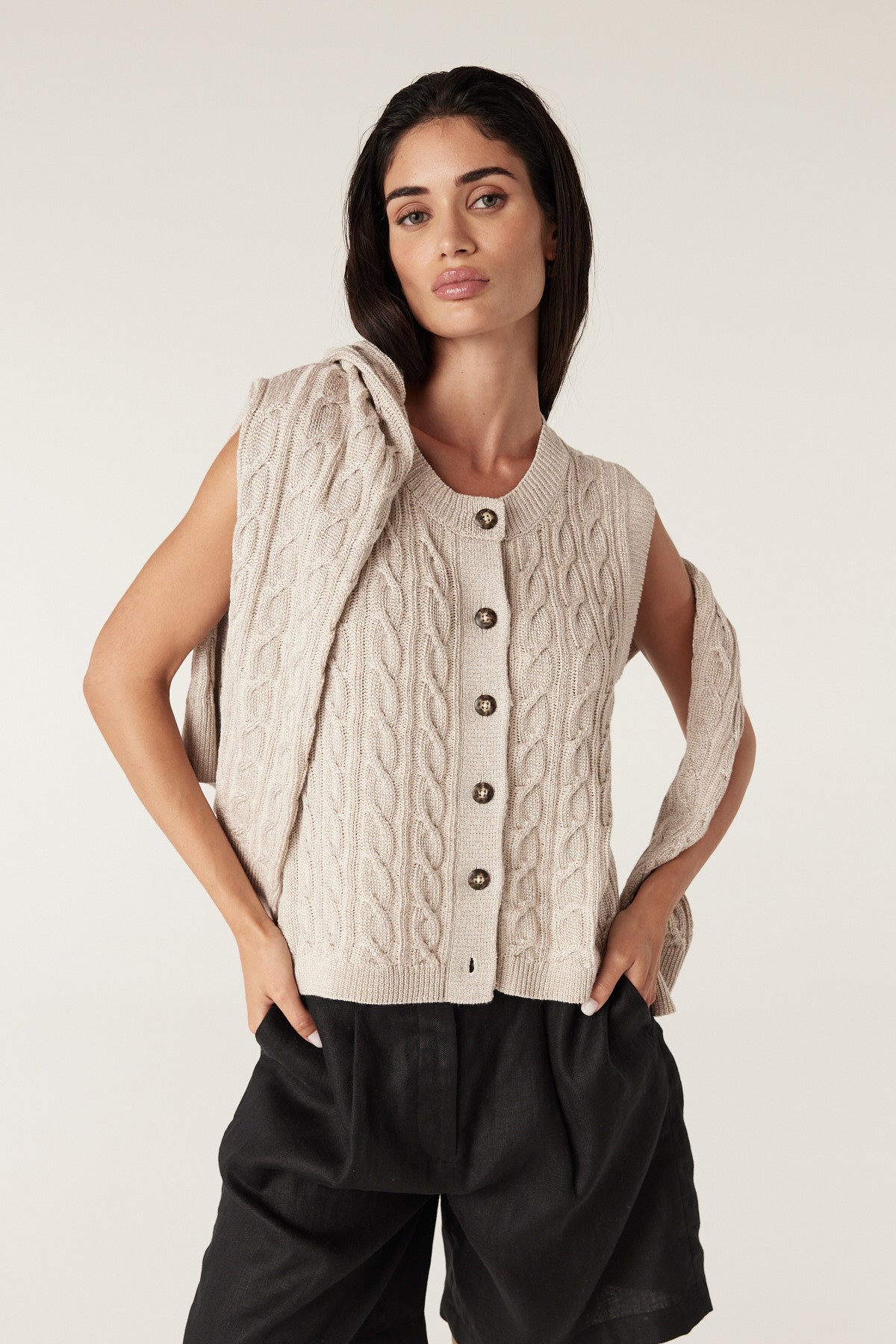 Lumen Cable Vest - Natural – Cable Melbourne