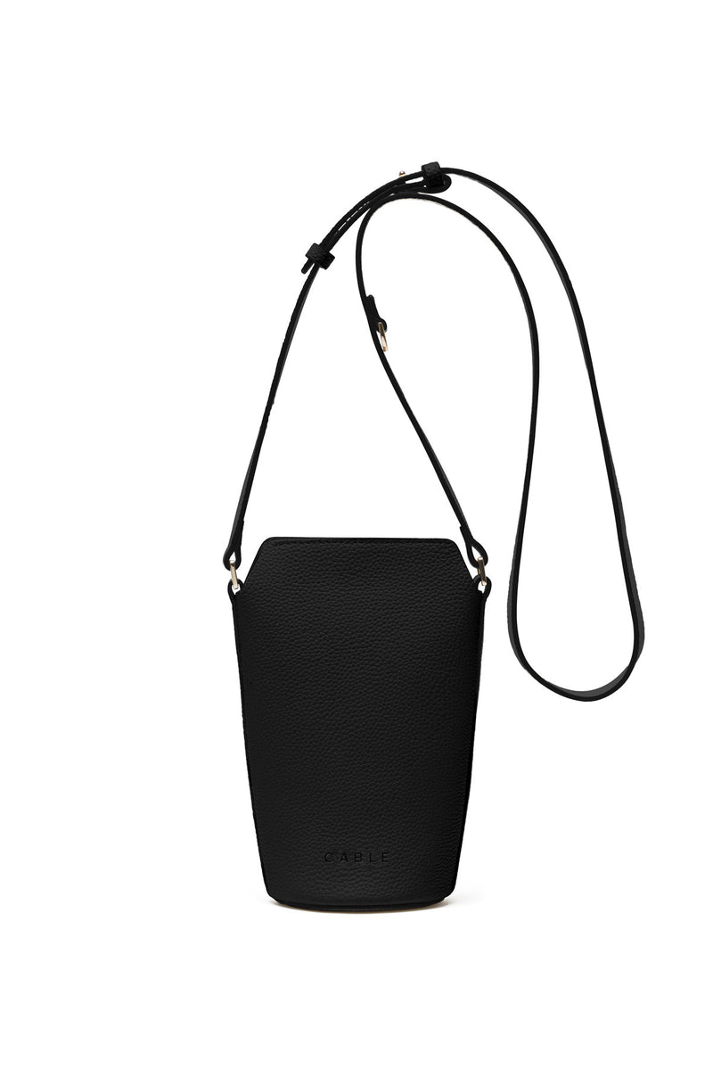 Cross Body Leather Bag - Black – Cable Melbourne