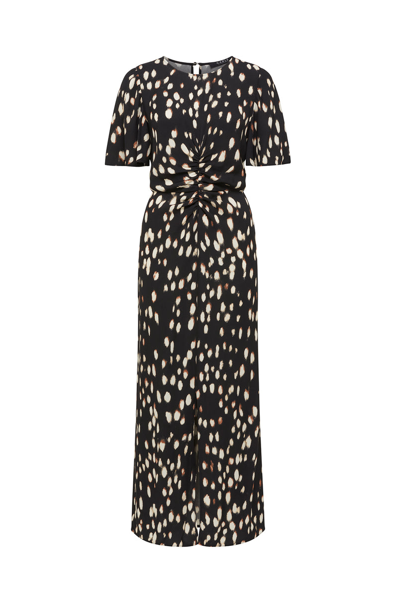 Francesca Dress - Animal Spot-Dresses-Cable Melbourne