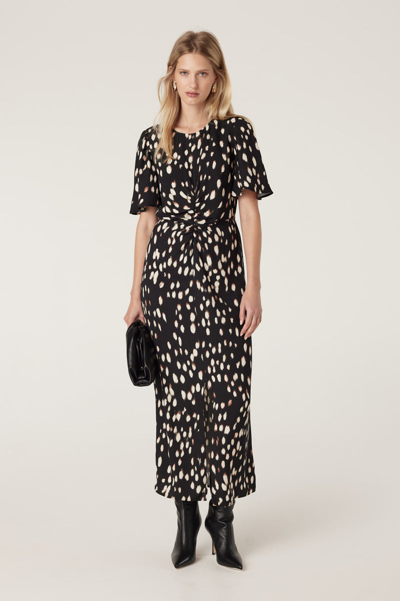 Francesca Dress - Animal Spot-Dresses-Cable Melbourne