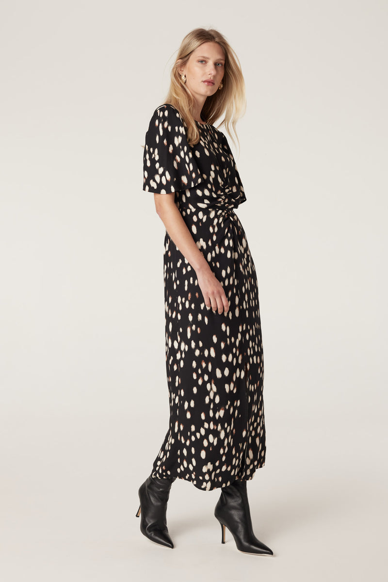 Francesca Dress - Animal Spot-Dresses-Cable Melbourne
