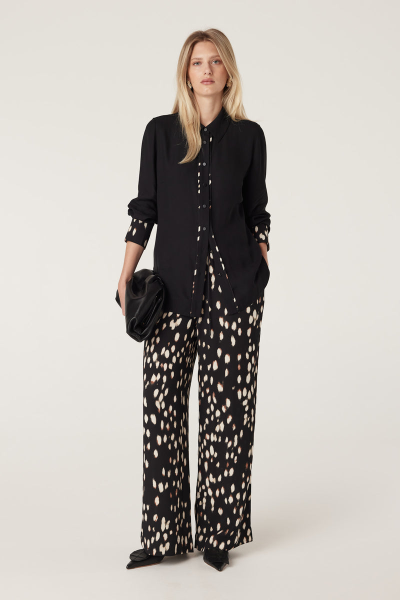 Francesca Shirt - Animal Spot-Tops-Cable Melbourne