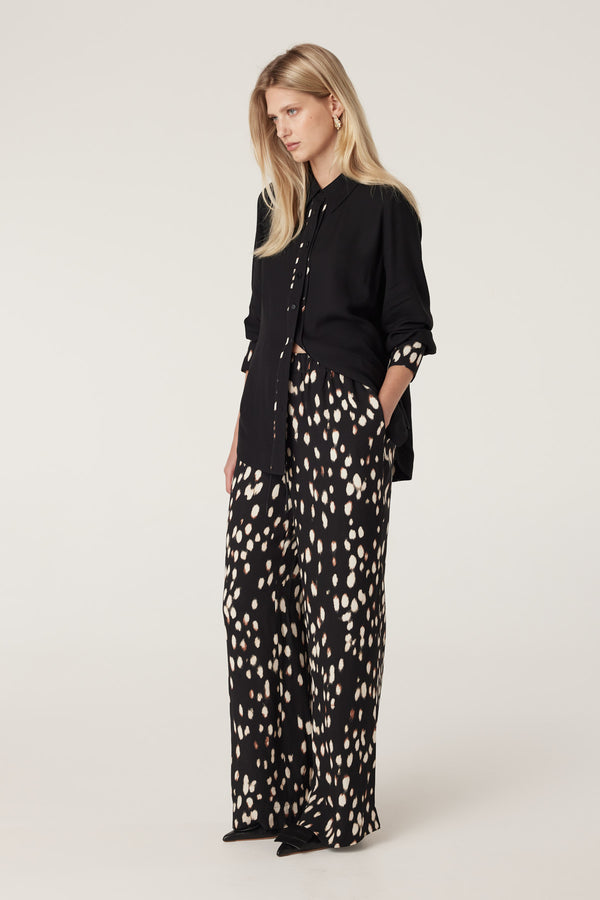 Francesca Shirt - Animal Spot-Tops-Cable Melbourne