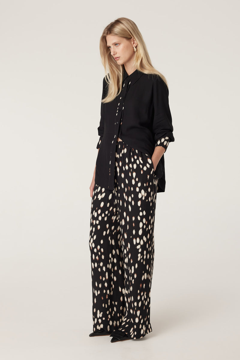 Francesca Shirt - Animal Spot-Tops-Cable Melbourne
