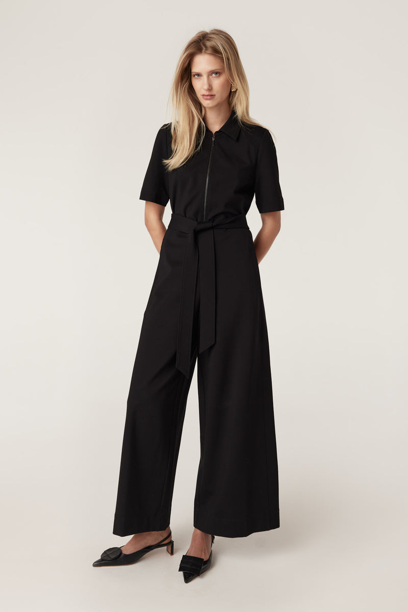 Teresa Ponte Jumpsuit - Black-Jumpsuits-Cable Melbourne