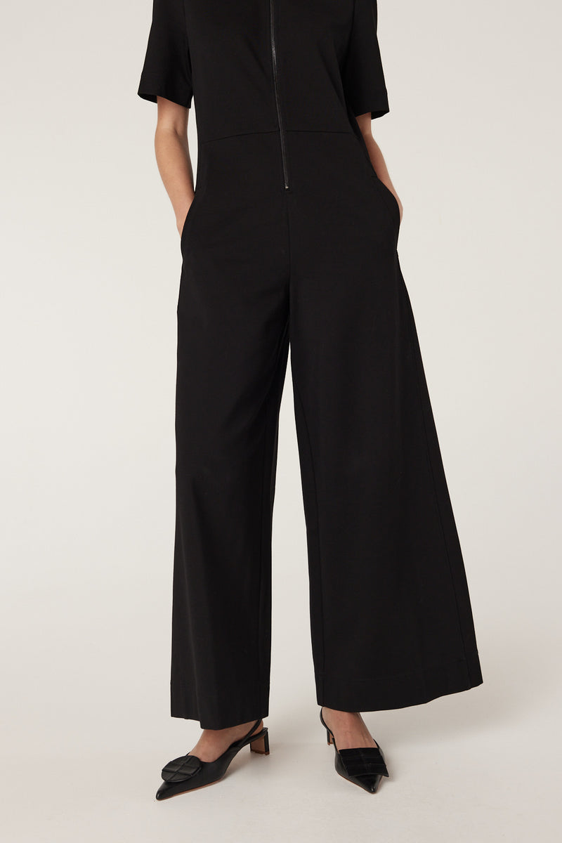 Teresa Ponte Jumpsuit - Black-Jumpsuits-Cable Melbourne