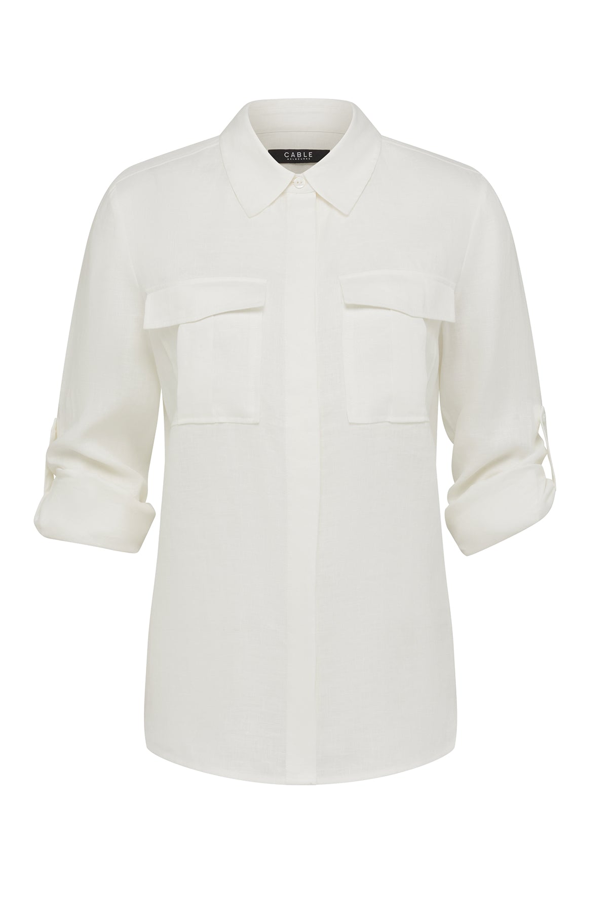 Sands Linen Shirt - White – Cable Melbourne