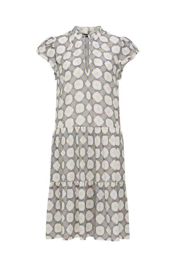 Sana Dress - Tile Print-Dresses-Cable Melbourne