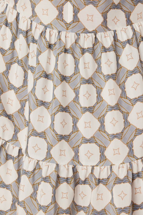 Sana Dress - Tile Print-Dresses-Cable Melbourne