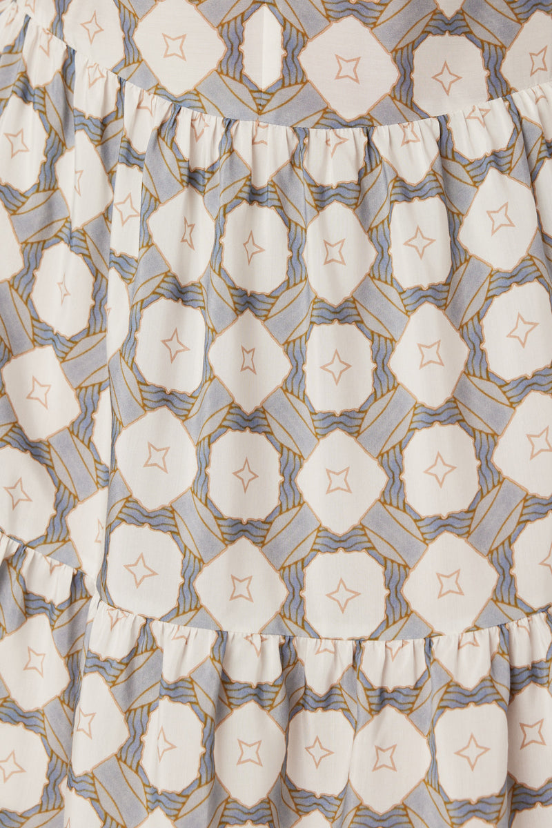 Sana Dress - Tile Print-Dresses-Cable Melbourne