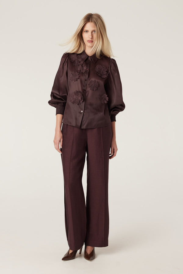 Goldie Pant - Raisin-Pants-Cable Melbourne