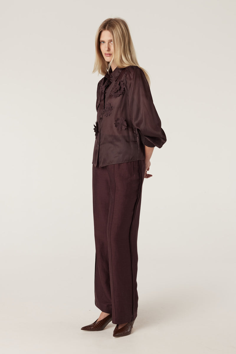 Goldie Pant - Raisin-Pants-Cable Melbourne