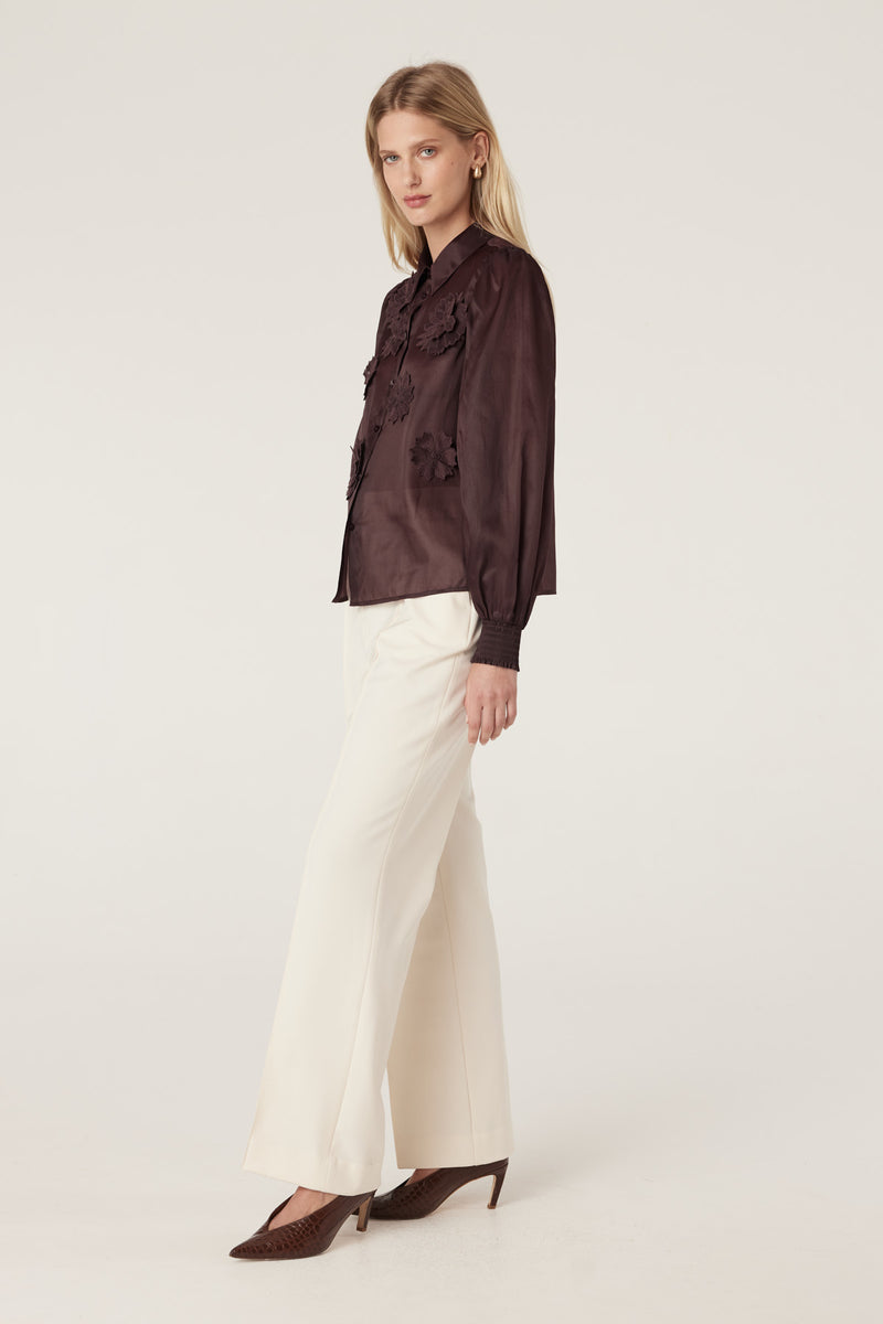 Mirage Blouse - Raisin-Tops-Cable Melbourne