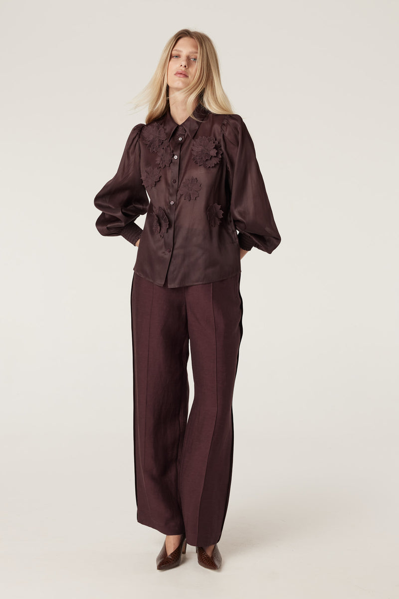 Mirage Blouse - Raisin-Tops-Cable Melbourne