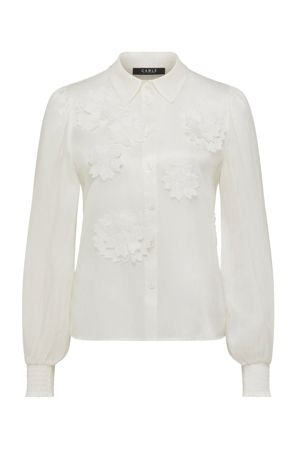 Mirage Blouse - White-Tops-Cable Melbourne