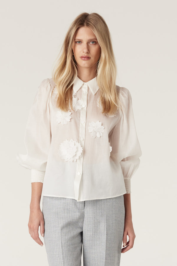 Mirage Blouse - White-Tops-Cable Melbourne